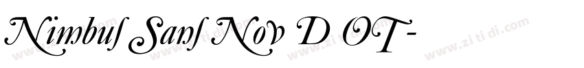 Nimbus Sans Nov D OT字体转换